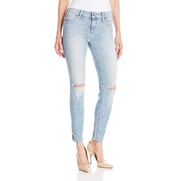 Joe's Jeans Skinny Jeans Flawless Icon Split hem Ankle distressed Light wash - Picture 3 of 16